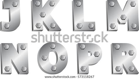 Metallic Font Stock Vector (Royalty Free) 573118267 | Shutterstock