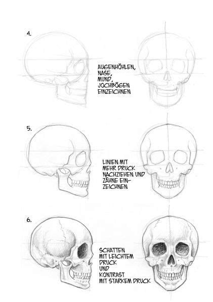 Schädel #Zeichnen # – # 75 #Bild #Ideen | Skull drawing sketches, Skull drawing, Skulls drawing