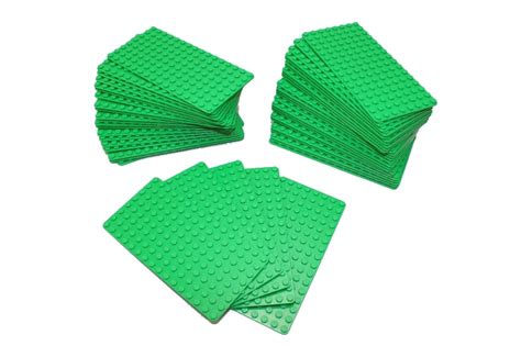 Genuine LEGO Base Plates LOT of 50 Small 8x16 Peg 5 X 2.5 Great for ...