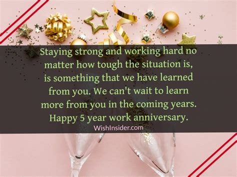 30 Happy 5 Year Work Anniversary Wishes – Wish Insider