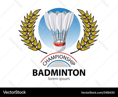 Badminton championship Royalty Free Vector Image