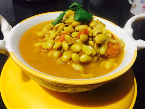 Soya Bean Curry Recipe- Delicious dal curry made with soya beans and cooked in onion tomato ...