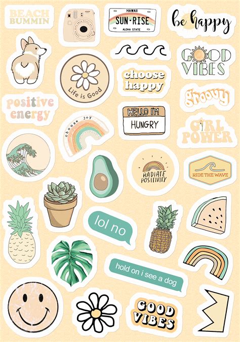 Small & Large Aesthetic Stickers for Phone Case 11 Inc - Etsy ...