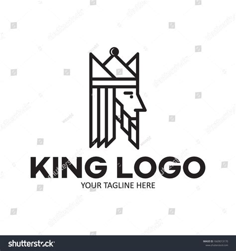 King Face Side Logo Vector Stock Vector (Royalty Free) 1669013170 ...