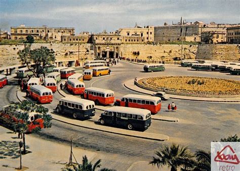 Valletta Kingsgate Bus Terminal 1958. | Malta italy, Malta history, Malta holiday