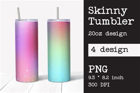 Skinny tumbler sublimation template 20 oz (1106702) | Sublimation | Design Bundles