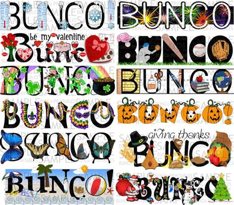 Themed Bunco Bundles - Combo Packs | Bunco Printables | Bunco, Bunco party themes, Bunco themes