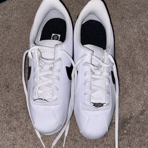 Nike Cortez Basic Leather White Black | Grailed