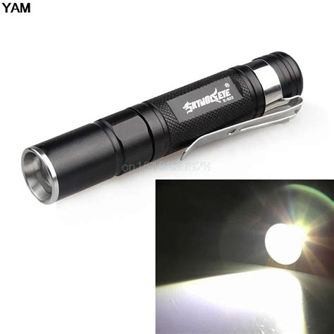 2000LM Waterproof Flashlight LED Pocket Flashlight 1 Mode Zoomable LED ...