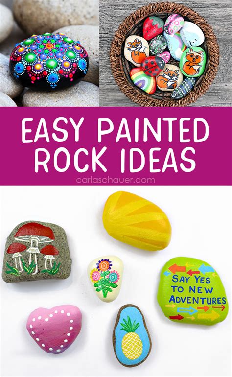 Painting Rocks: Ideas and Designs | Carla Schauer Designs