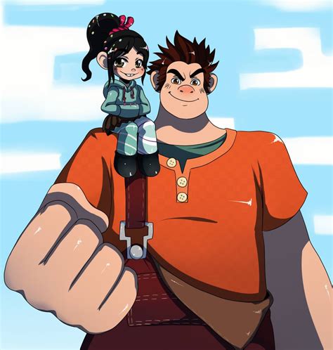 Ralph and Vanellope | Disney fan art, Wreck it ralph, Disney