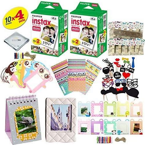 Fujifilm instax mini 8 Camera Accessory KIT includes - Fuji Instant Film 40 SHEETS + Premium ...