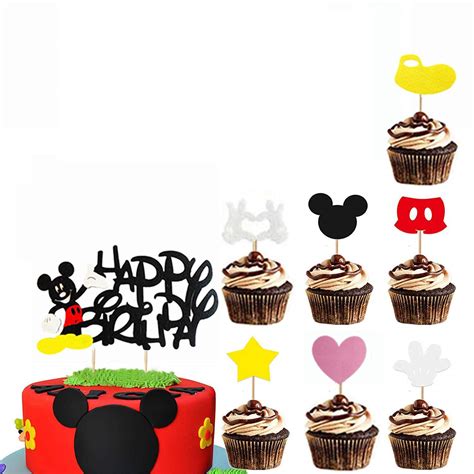 Mickey Mouse Birthday Party Decorations Supplies, Mickey Mouse Happy ...