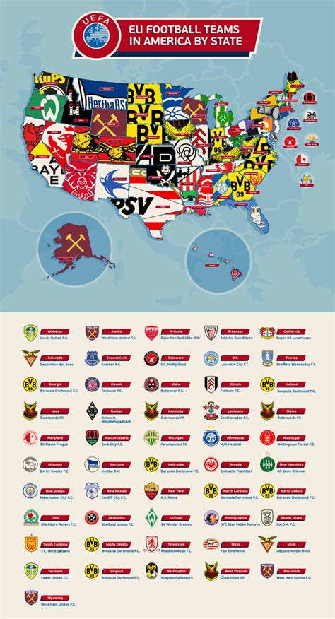 US Soccer Fandom vs. European Football Fandom (Mapped) - Custom Ink