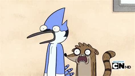 Say It Ain't So GIF - Rigby Mordecai RegularShow - Discover & Share GIFs