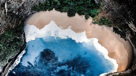Beach, Aerial View, 4K, 3840x2160, #53 Wallpaper PC Desktop
