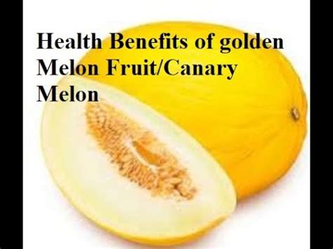 Health Benefits of golden Melon Fruit/Canary Melon - YouTube