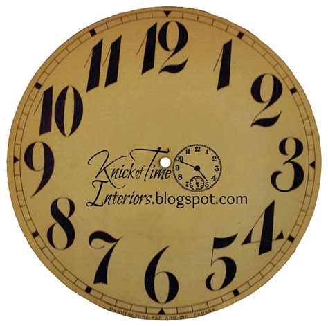 Clock face printable, Vintage clock, Clock face