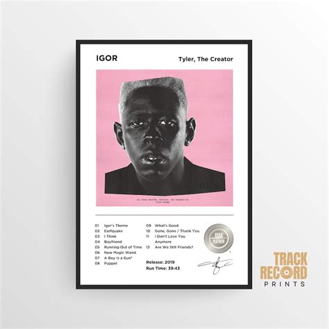 IGOR Tyler, the Creator Album Cover Poster Print High-quality Art Hip ...