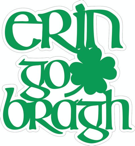 Erin go Bragh - Laser Die Cut - Want2Scrap