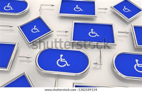 Wheelchair Disabled Person Symbol Disability Process Stock Illustration 1382589134 | Shutterstock