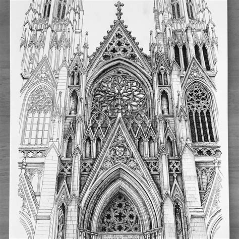 Internal and External Architecture Drawings | Gothic architecture drawing, Architecture ...