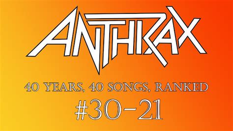 Enuffa.com: Top Ten Things: Anthrax Songs (30-21)