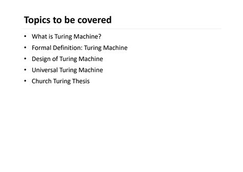 SOLUTION: Turing machine - Studypool