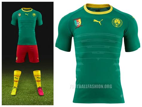 Cameroon 2016/17 PUMA Home Jersey | FOOTBALL FASHION.ORG