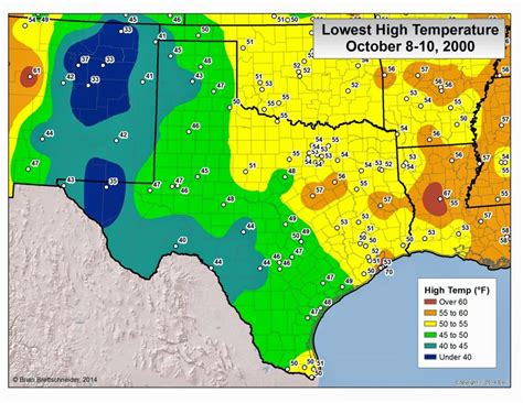 Brian B's Climate Blog: The Most Anomalous Cold Spell In Recent History - Texas Temperature Map ...