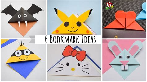 6 Cute Corner Bookmark Ideas | DIY Bookmark Ideas | Easy Page Bookmark ...