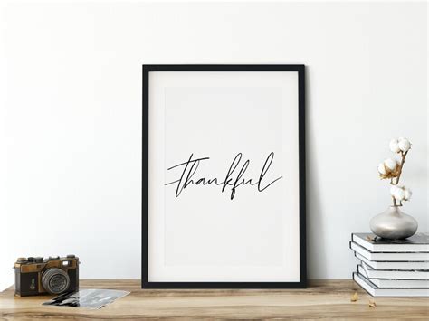 Inspirational Wall Art Thankful Motivational Wall Art - Etsy