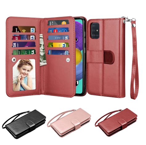 Njjex for Samsung Galaxy A11 A21 A01 A51 A71 4G 5G Cases Wallet, PU ...