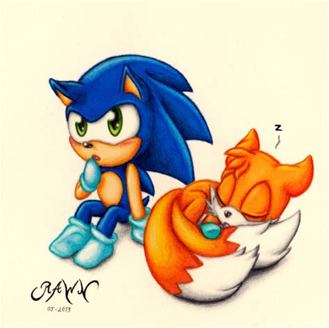 Baby Sonic and Tails by RAWN89 on DeviantArt