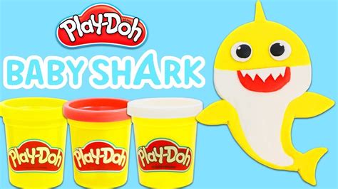 How to Make Cute Play Doh Baby Shark, Fun & Easy DIY Play Dough Arts and Crafts!