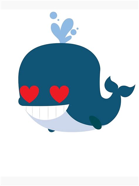 "Whale Emoji " Poster by HippoEmo | Redbubble