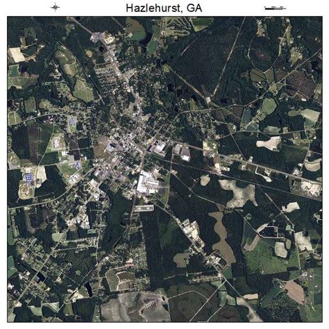 Aerial Photography Map of Hazlehurst, GA Georgia