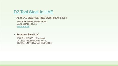 D2 steel properties