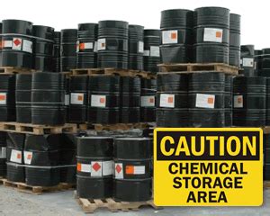 Chemical Storage Signs | Danger Chemical Storage Area Signs