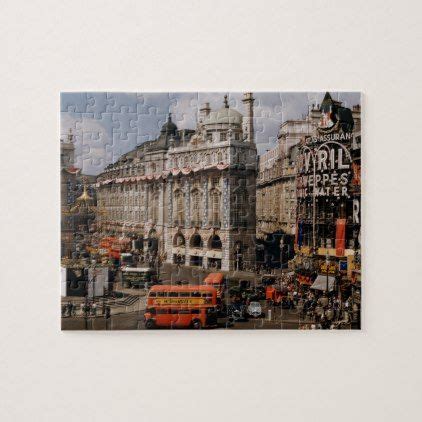 Traffic Scene | Piccadilly Circus Jigsaw Puzzle - home gifts ideas decor special unique custom ...