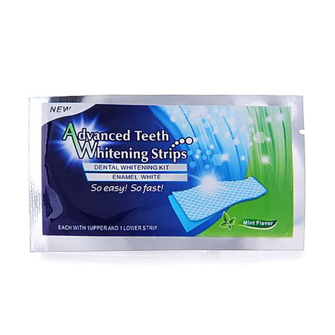 Hydrogen Peroxide Teeth Whitening Strips Double Elastic Gel Strips