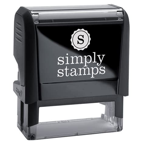 Self-Inking Logo Stamp with Custom Text - Simply Stamps