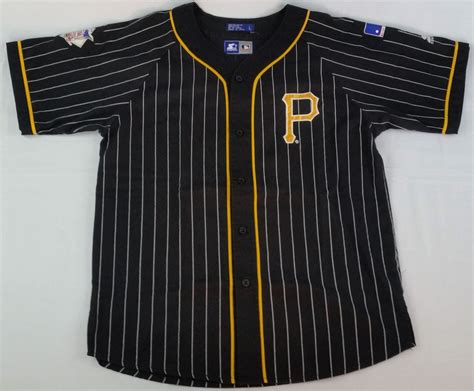 Pittsburgh Pirates Starter Jersey Vitnage MLB Pinstripe Rare Baseball Mens L | Pinstripe ...