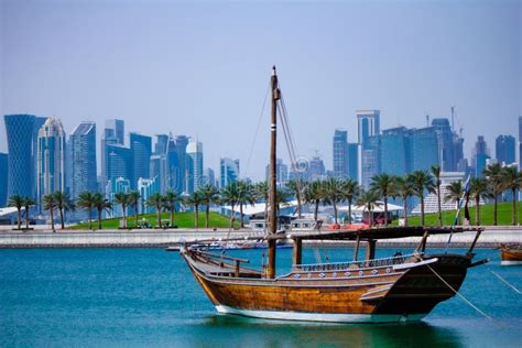 Background Image of Qatar Capital City Stock Photo - Image of landmark ...