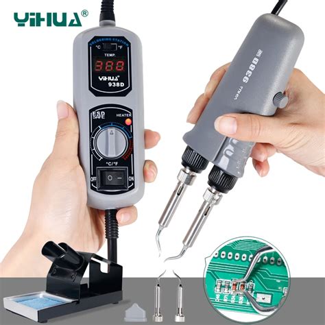 YIHUA 938D Portable Tweezers Soldering Station 110V 220V YIHUA Tweezers Soldering Iron Station ...