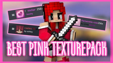 BEST PINK TEXTURE PACK??? | texture pack review - YouTube