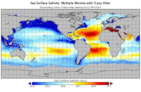 Ocean Salinity Map - Wayne Baisey