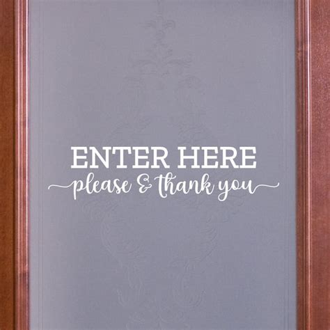 Enter Here Sign - Etsy