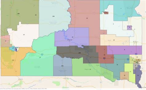 South Dakota Districts Map