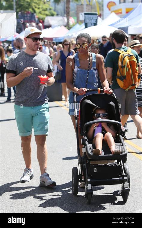 Marsha Thomason and Craig Sykes visit a Farmers' Market with their ...